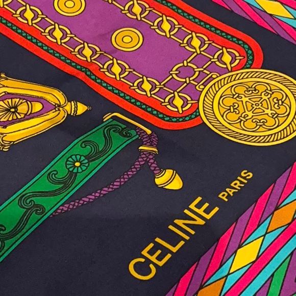 Celine  silk scarf EUC - Picture 1 of 8